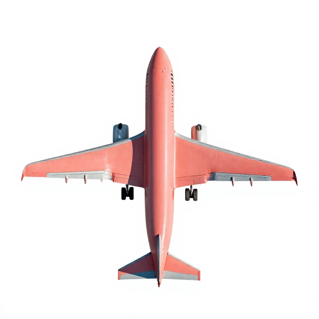 Aircraft isolated on a white background