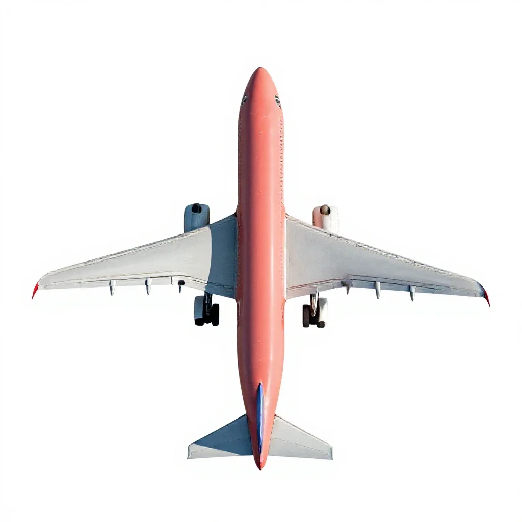 Airliner isolated on a white background