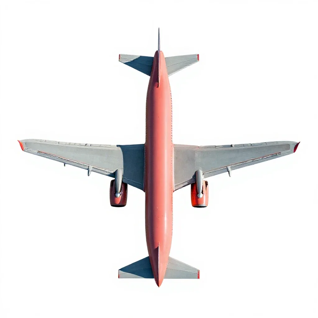 Airplane isolated on a white background