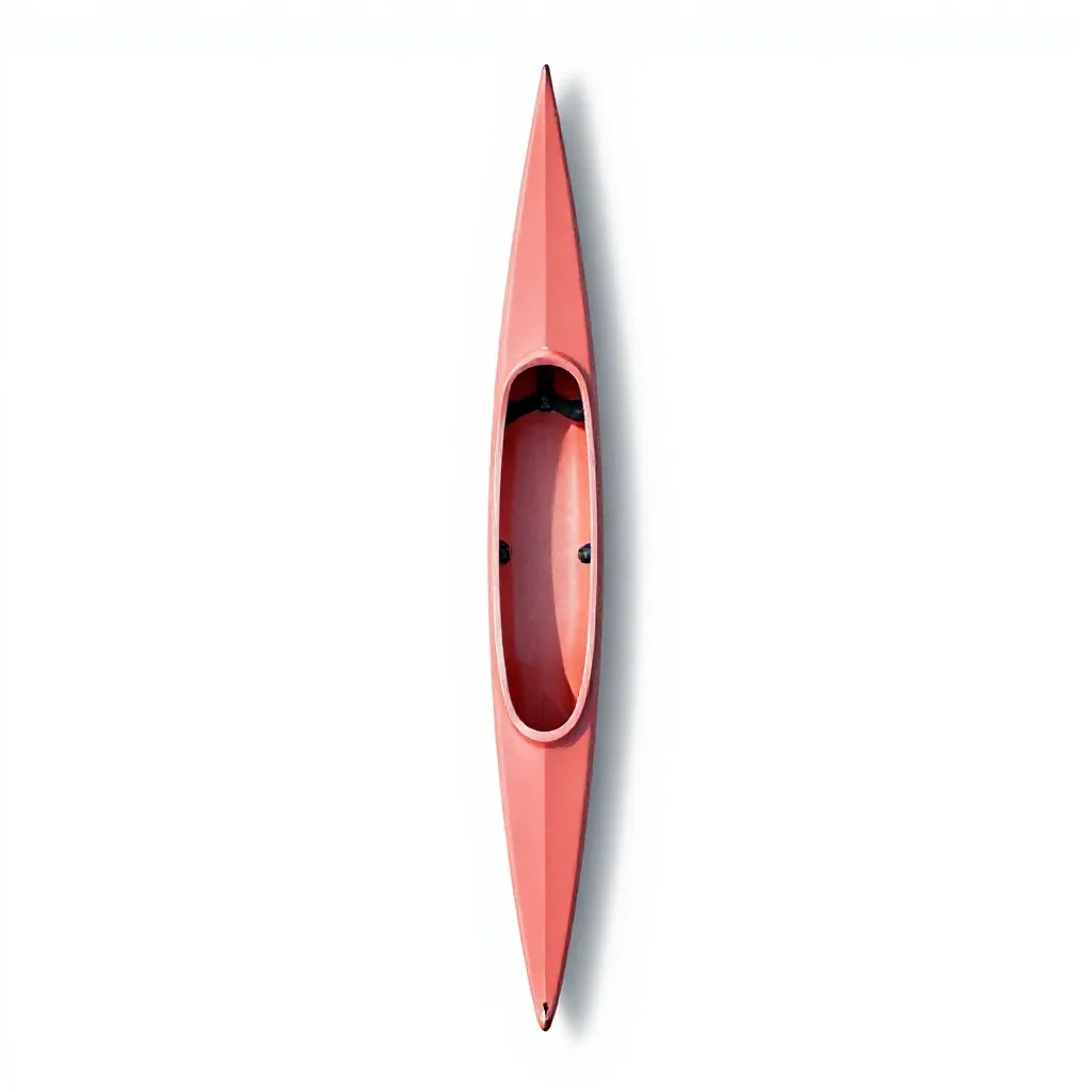 Outrigger canoe isolated on a white background