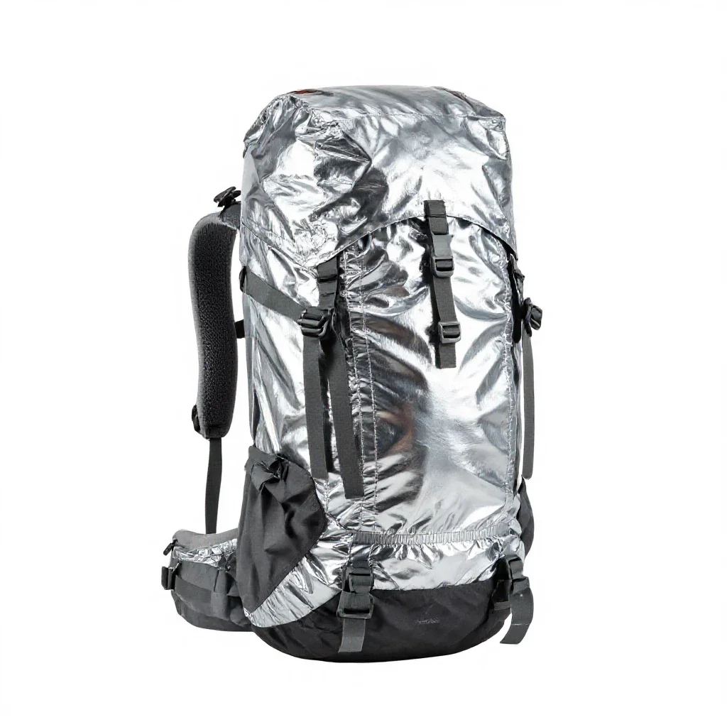 Backpacking tent isolated on a white background