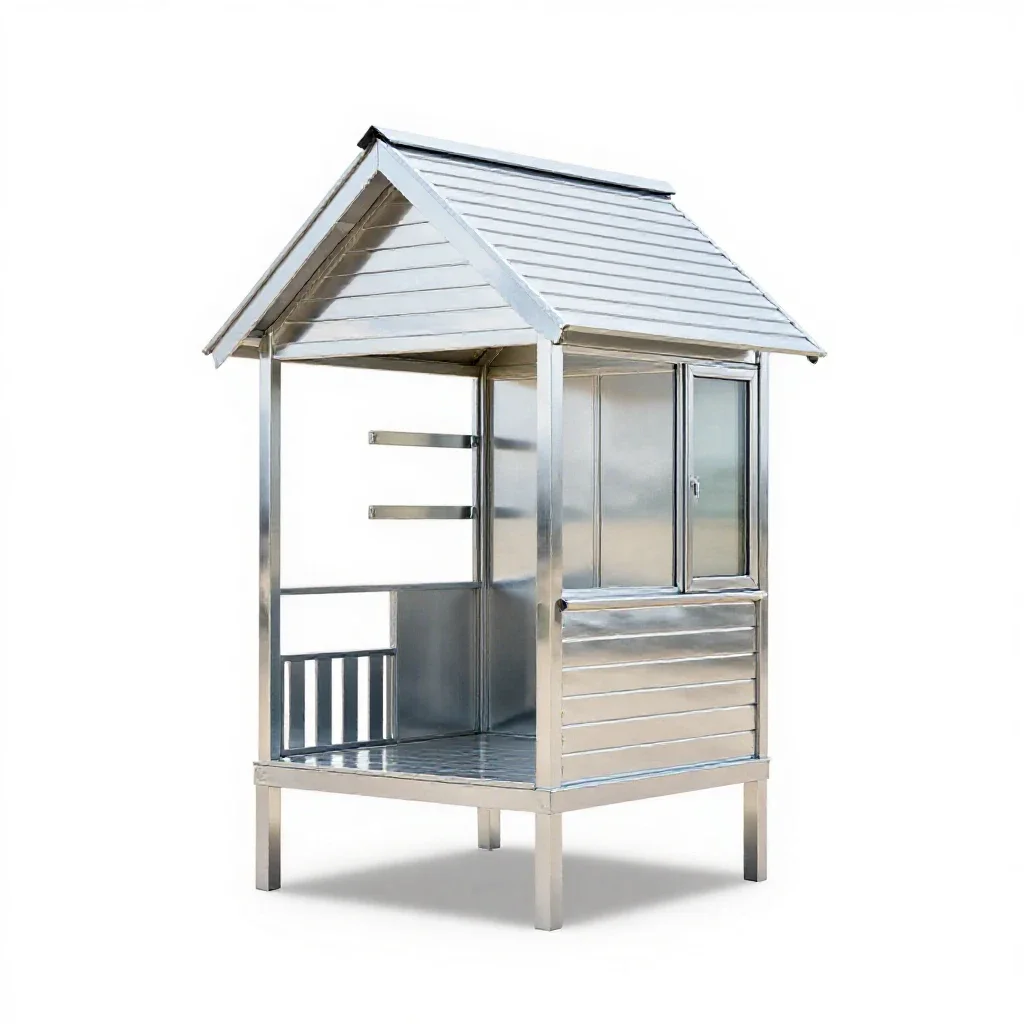 Beach house isolated on a white background