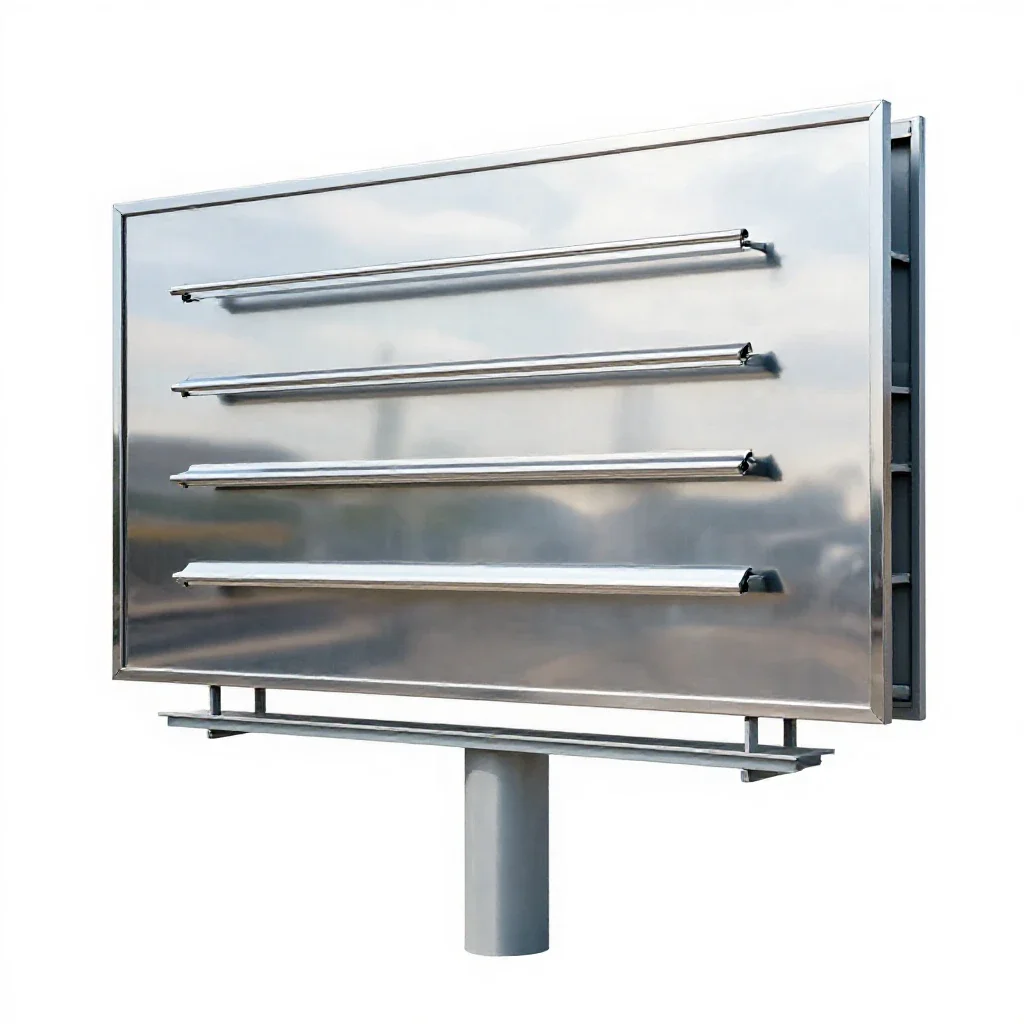 Billboard isolated on a white background
