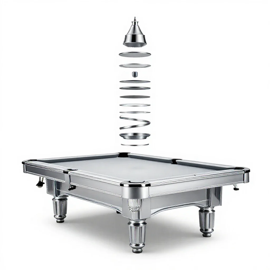 Billiard room isolated on a white background