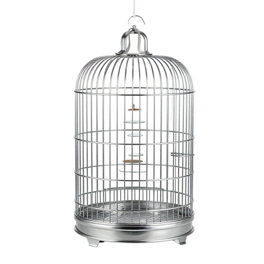 Birdcage isolated on a white background