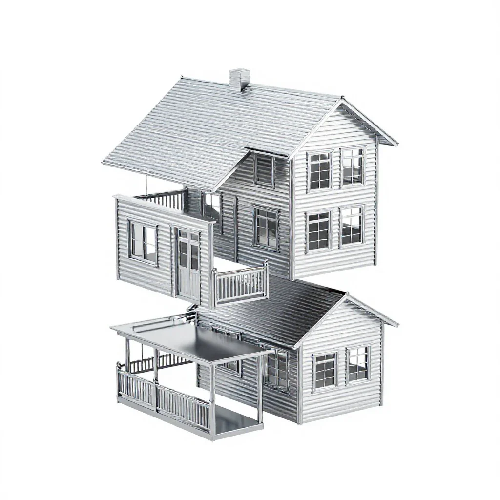 Boarding house isolated on a white background