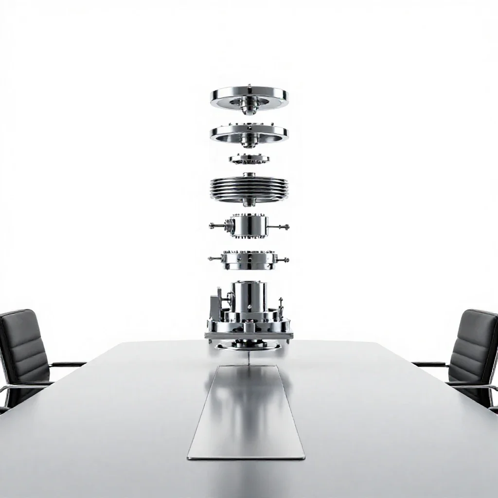Boardroom isolated on a white background