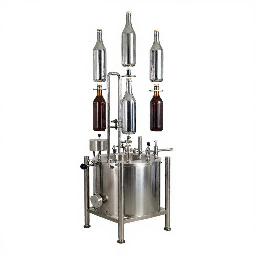 Bottling plant isolated on a white background