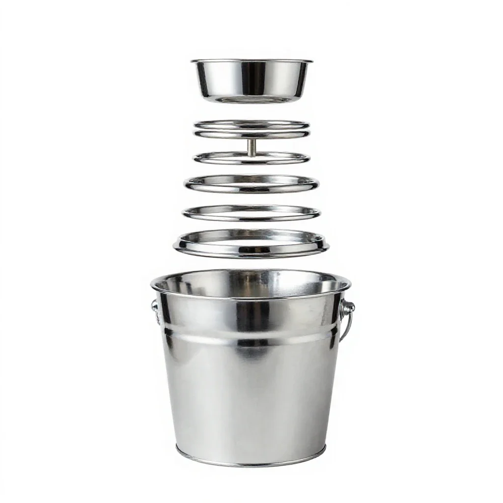 Bucket shop isolated on a white background