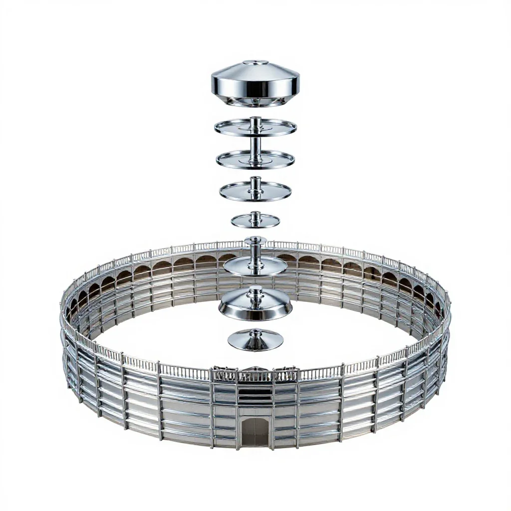 Bullring isolated on a white background
