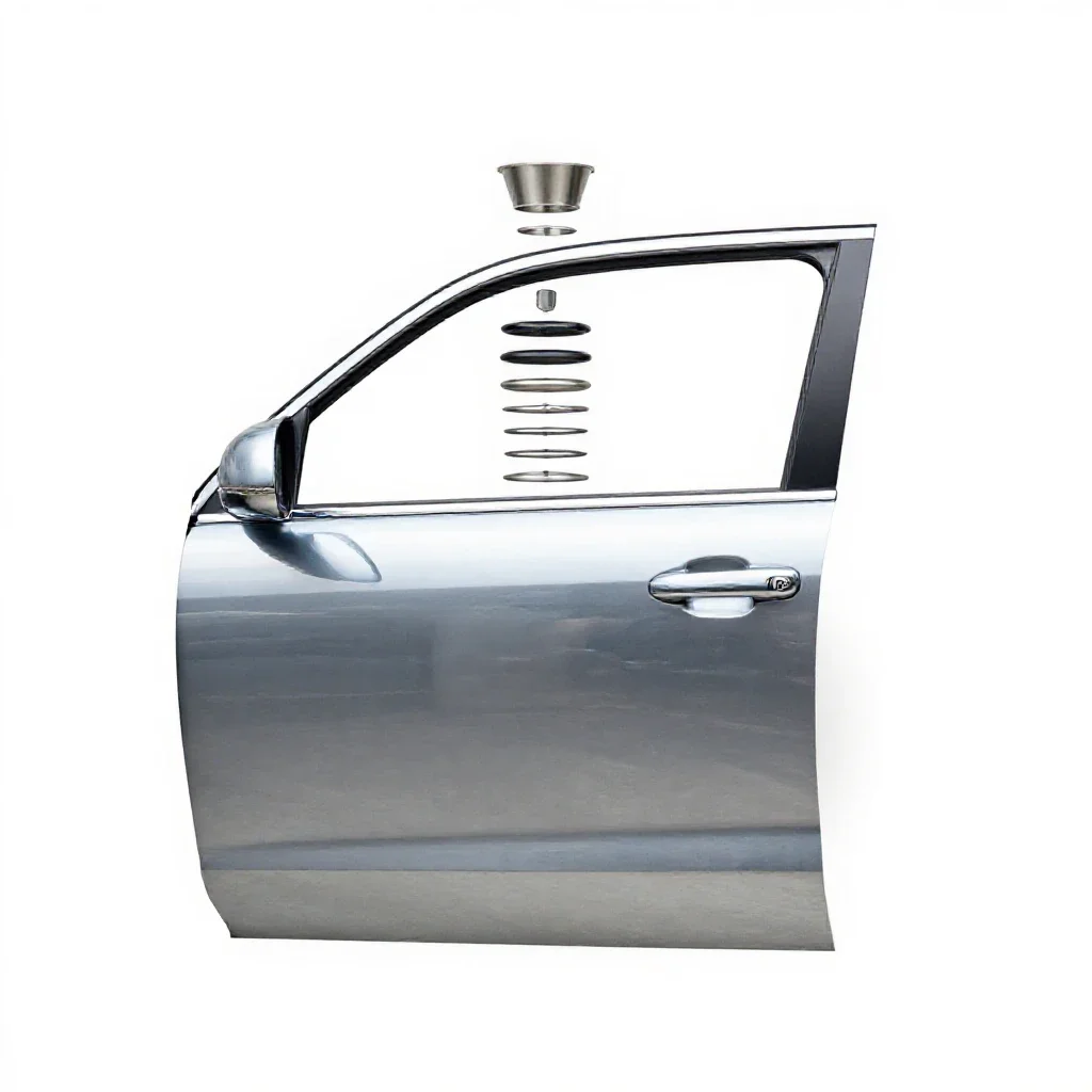 Car door isolated on a white background