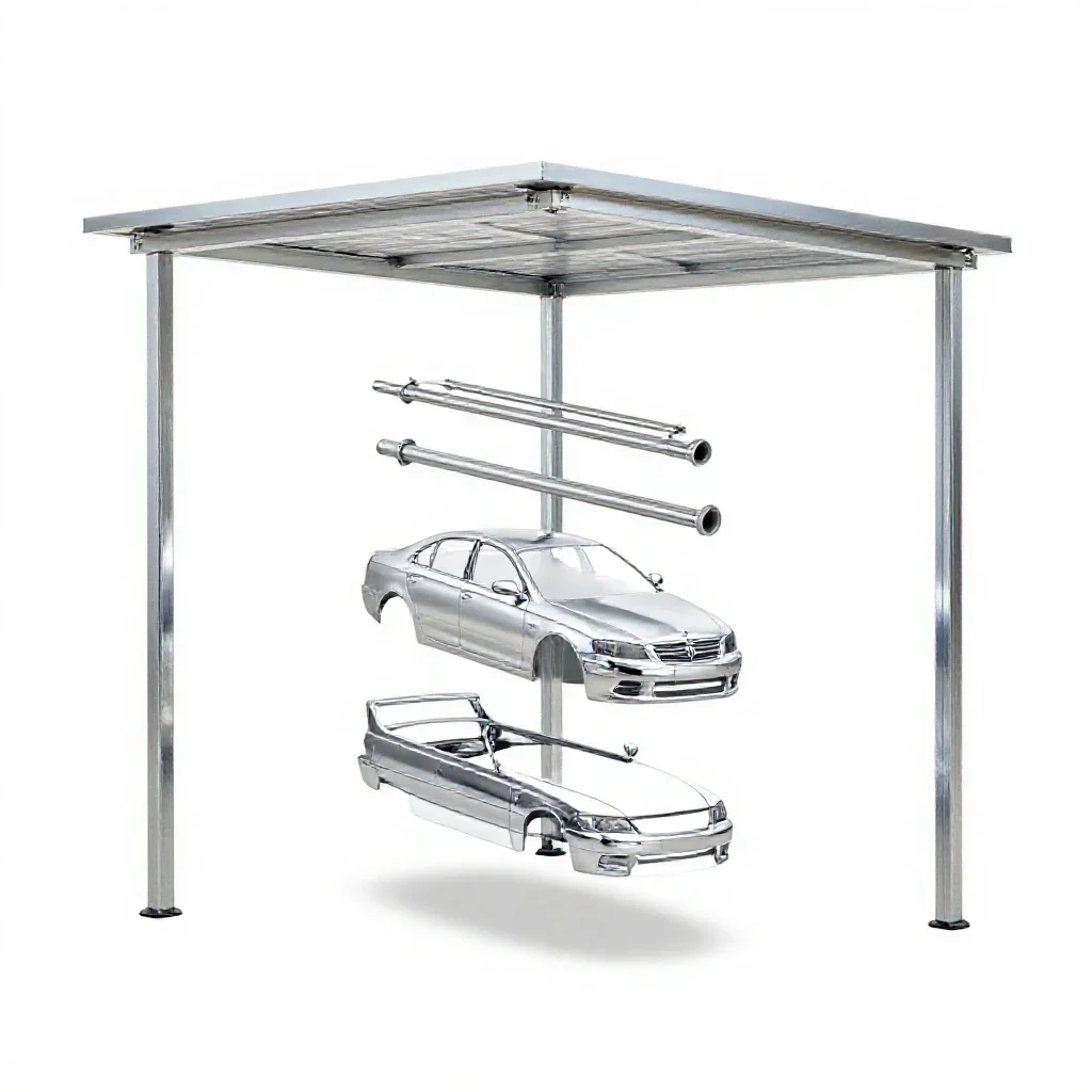 Carport isolated on a white background