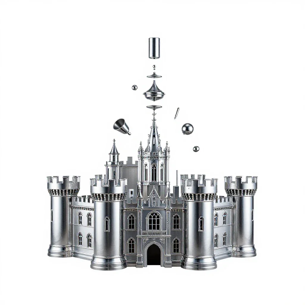 Castle isolated on a white background