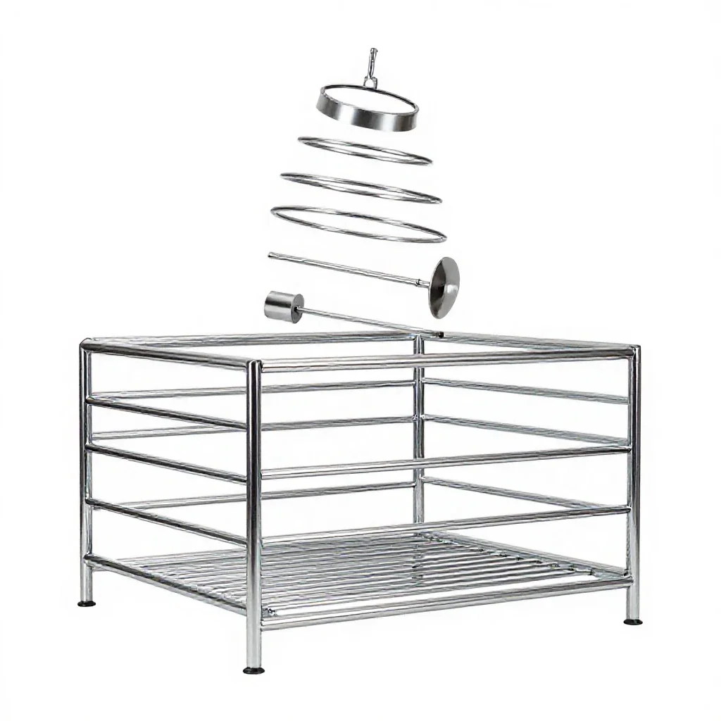 Cattle guard isolated on a white background