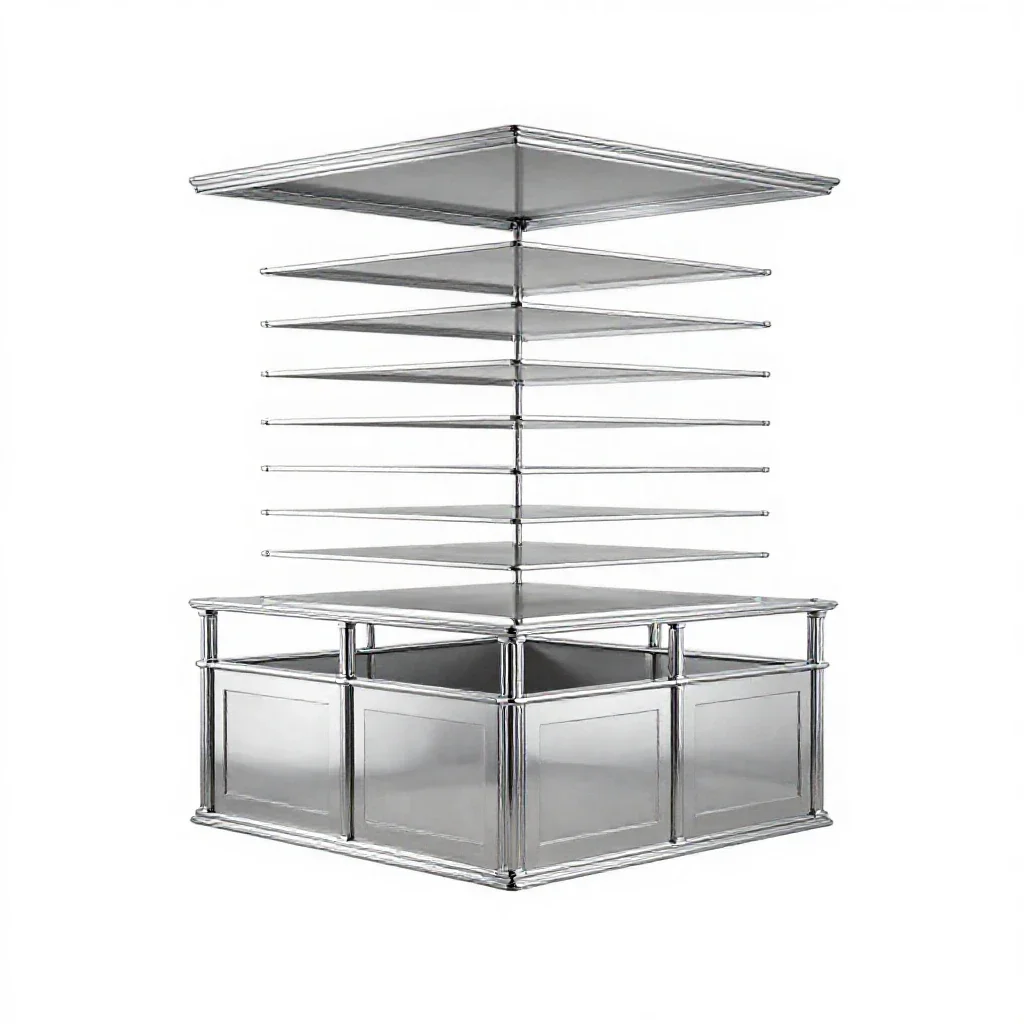 Choir loft isolated on a white background