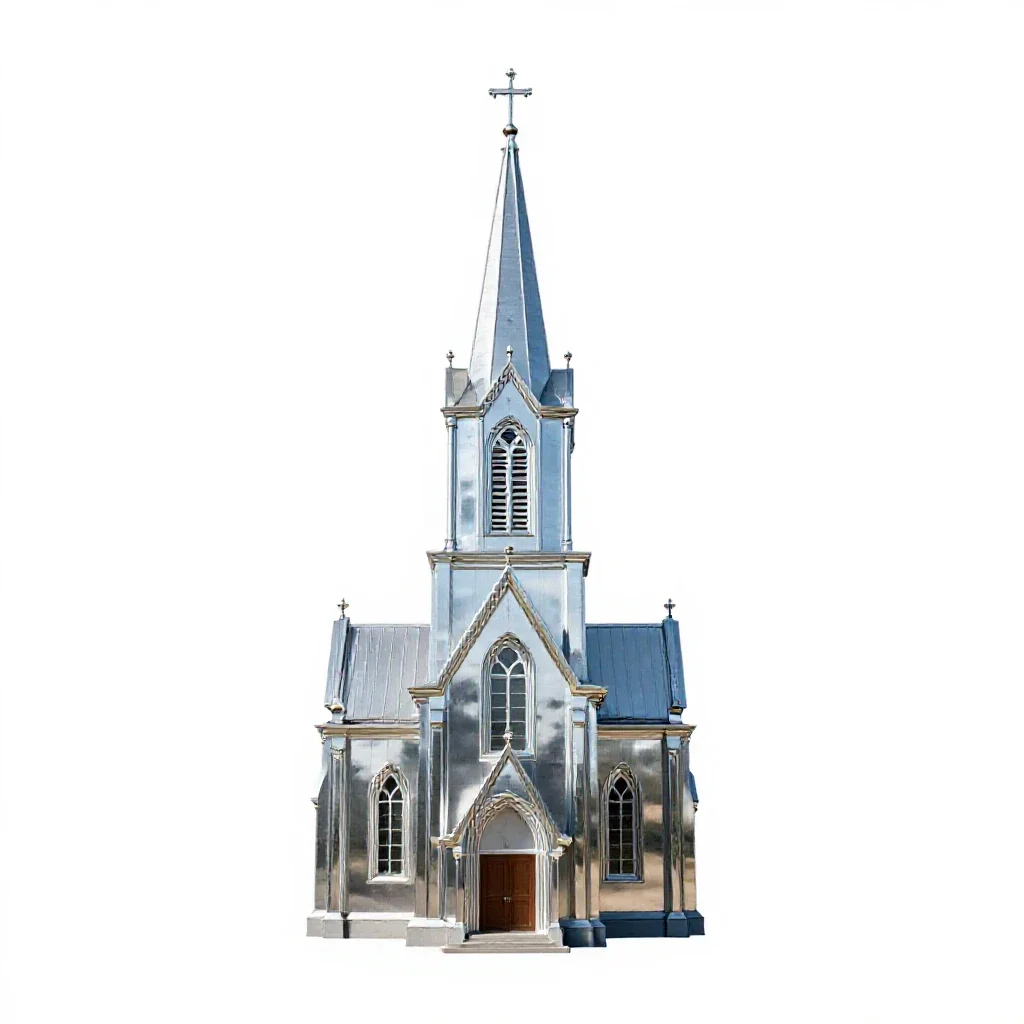 Church isolated on a white background
