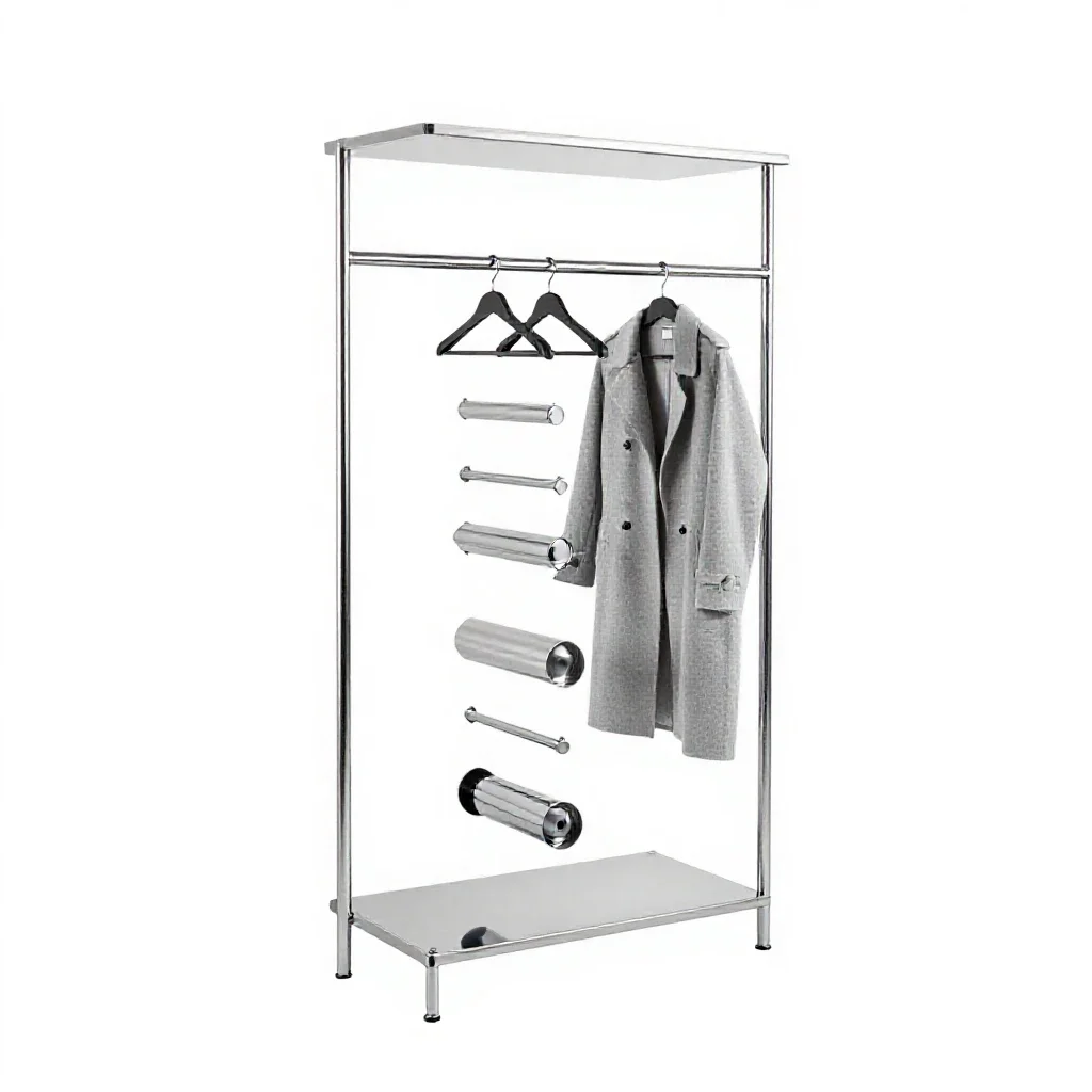 Cloakroom isolated on a white background