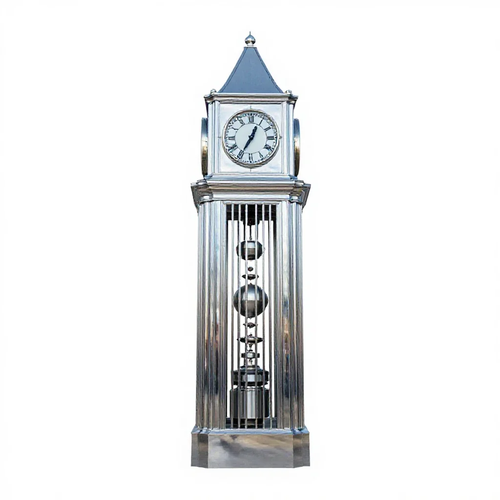 Clock tower isolated on a white background