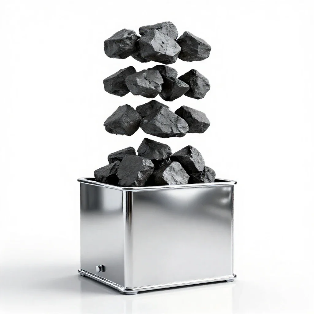 Coal house isolated on a white background