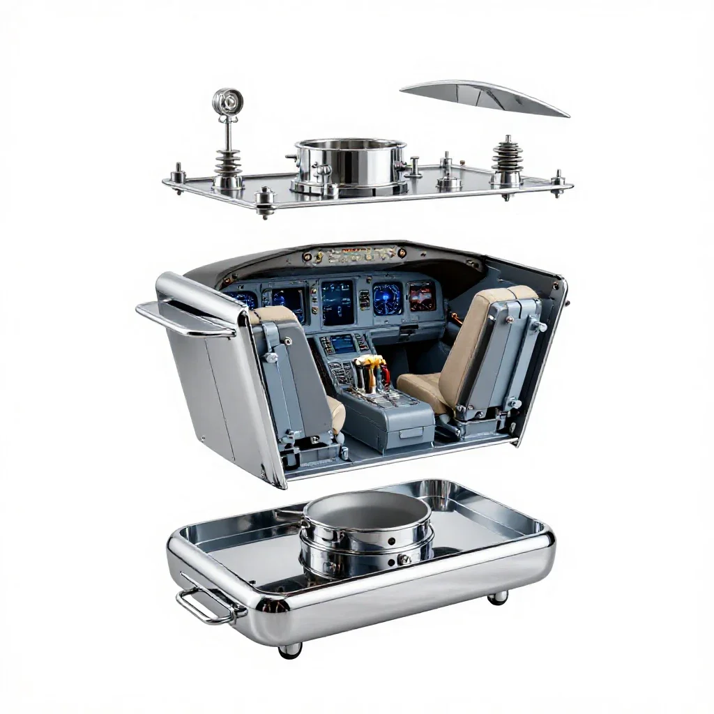 Cockpit isolated on a white background
