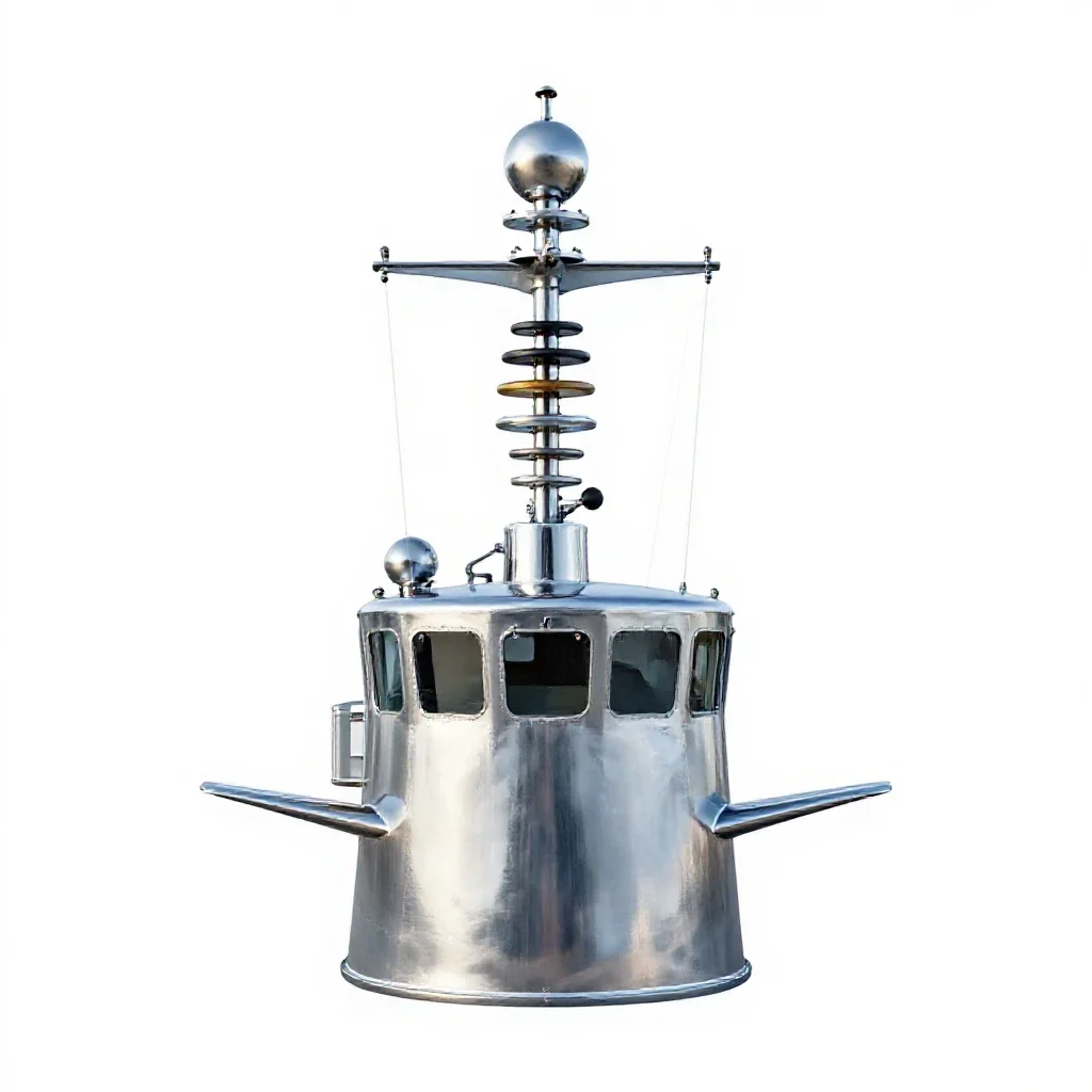 Conning tower isolated on a white background