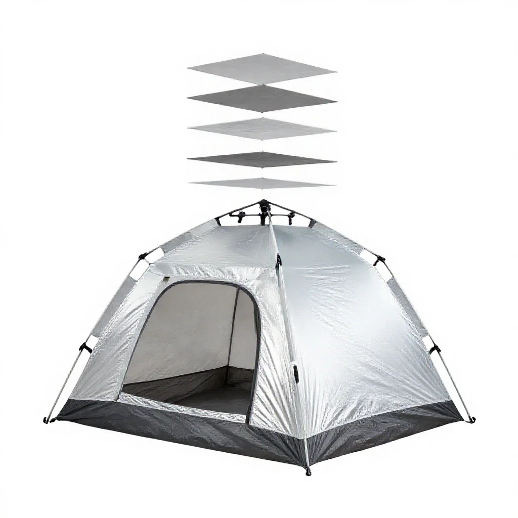 Cottage tent isolated on a white background
