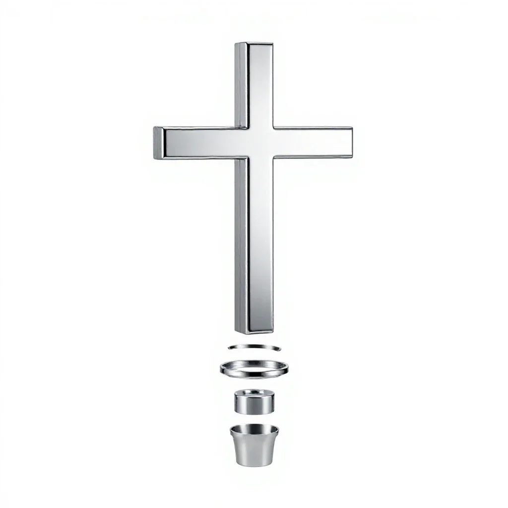 Cross isolated on a white background