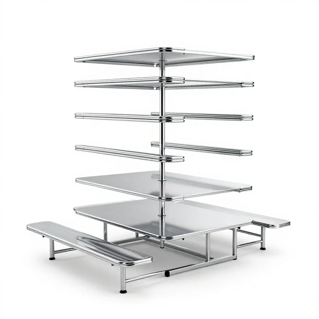 Dining-hall isolated on a white background