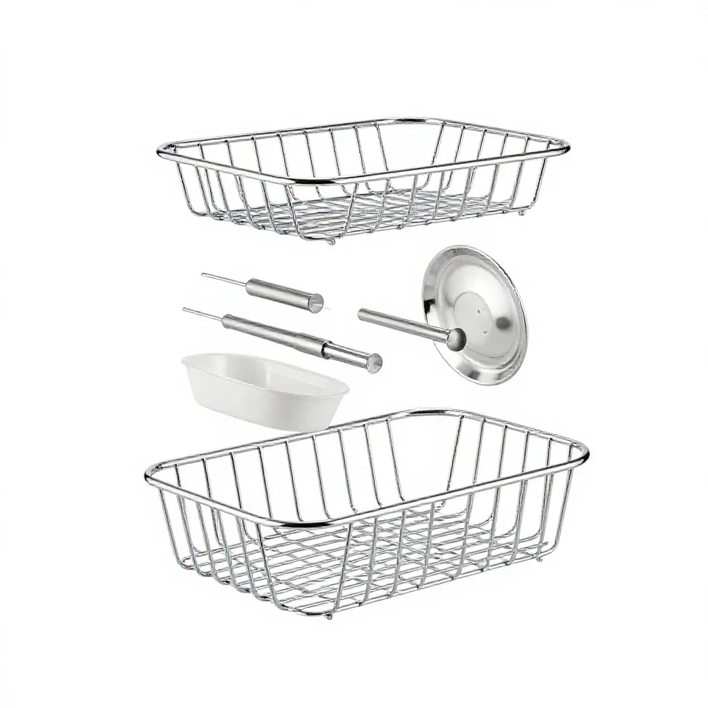 Dish rack isolated on a white background