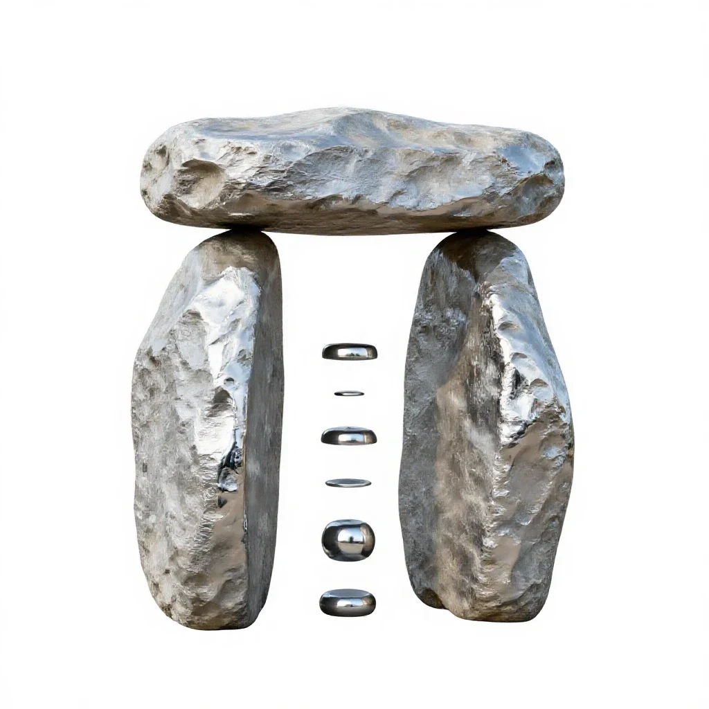 Dolmen isolated on a white background