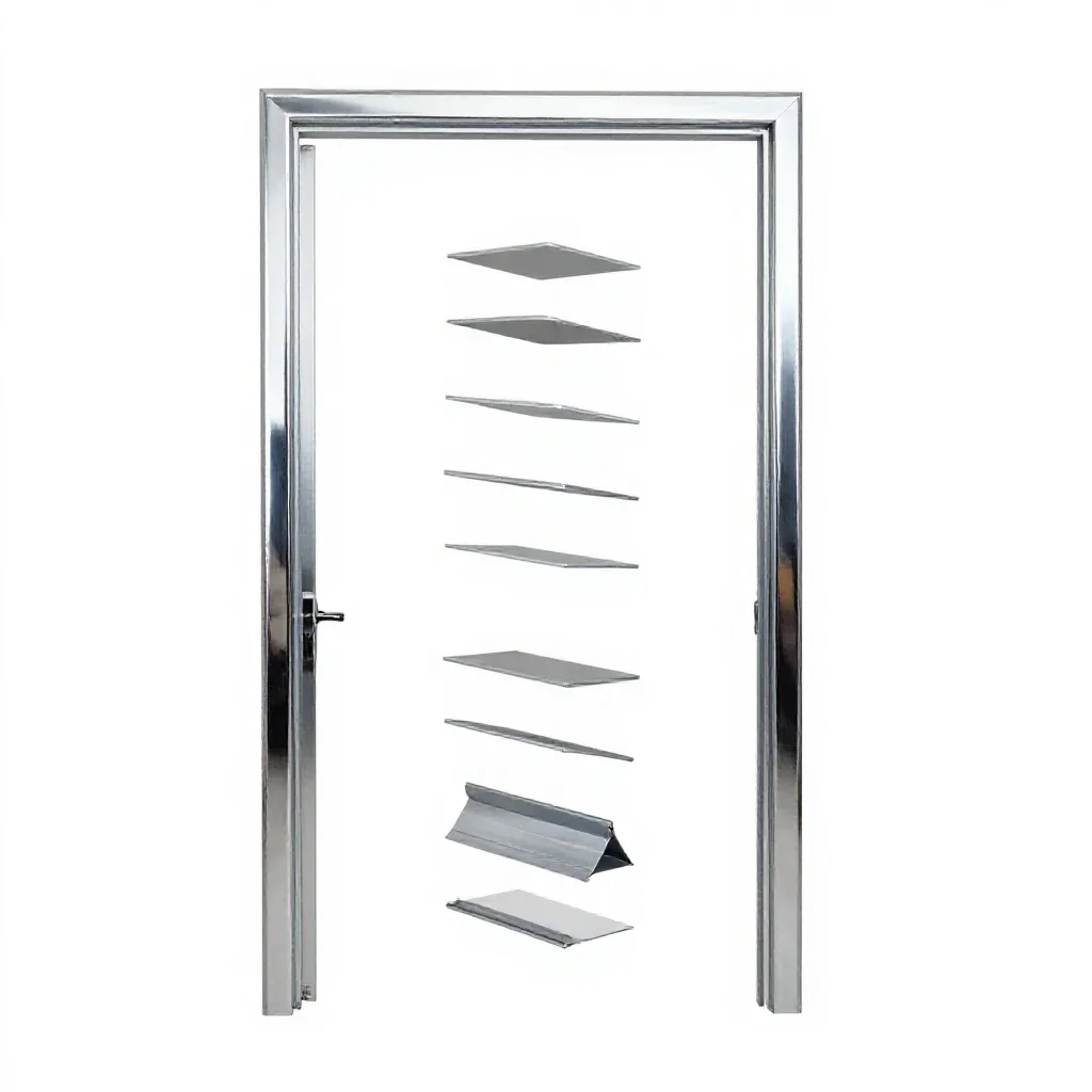 Doorframe isolated on a white background