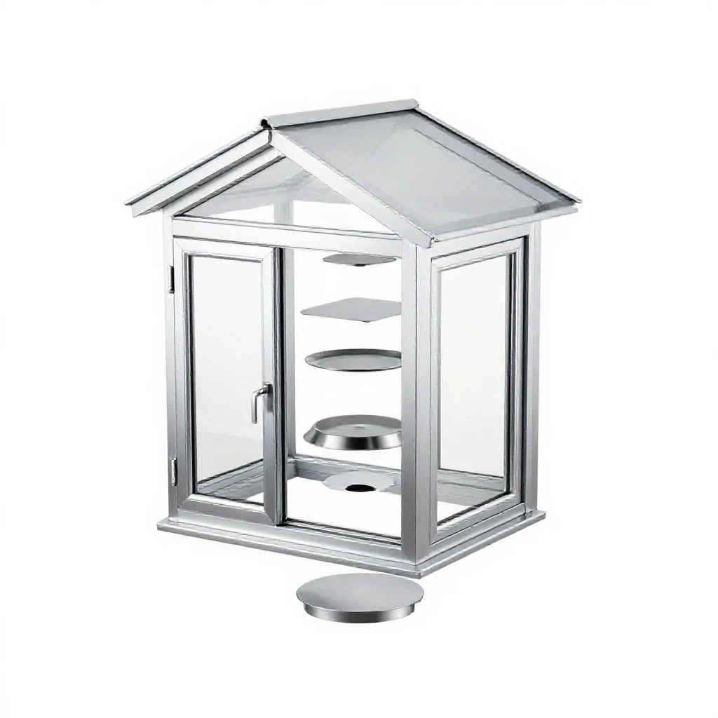 Dormer window isolated on a white background