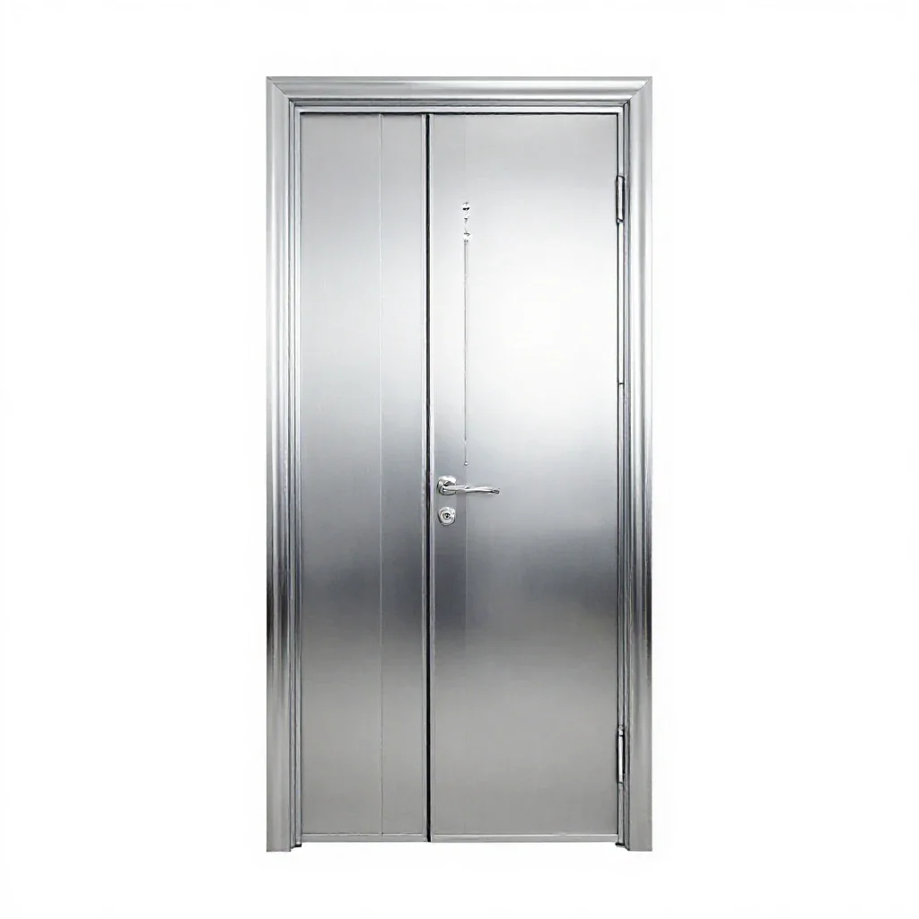 Double door isolated on a white background