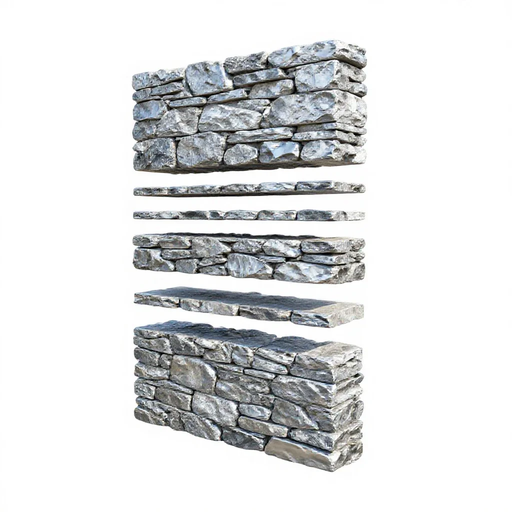 Dry wall isolated on a white background