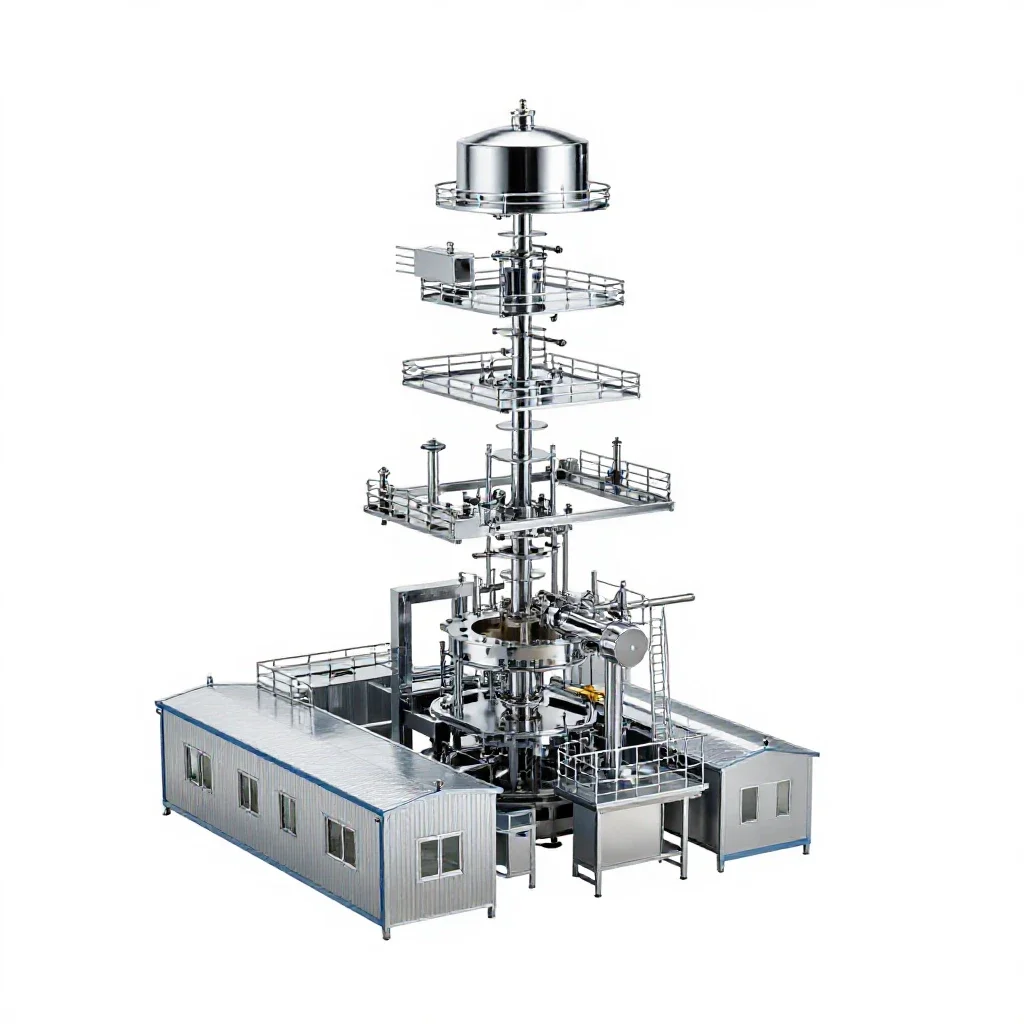 Factory isolated on a white background