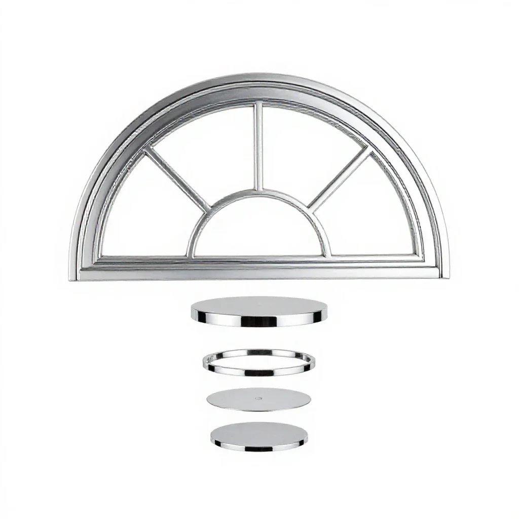 Fanlight isolated on a white background