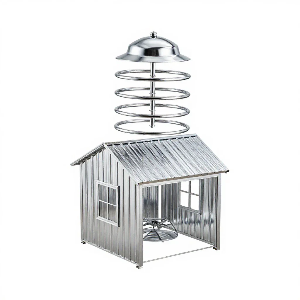 Farm building isolated on a white background