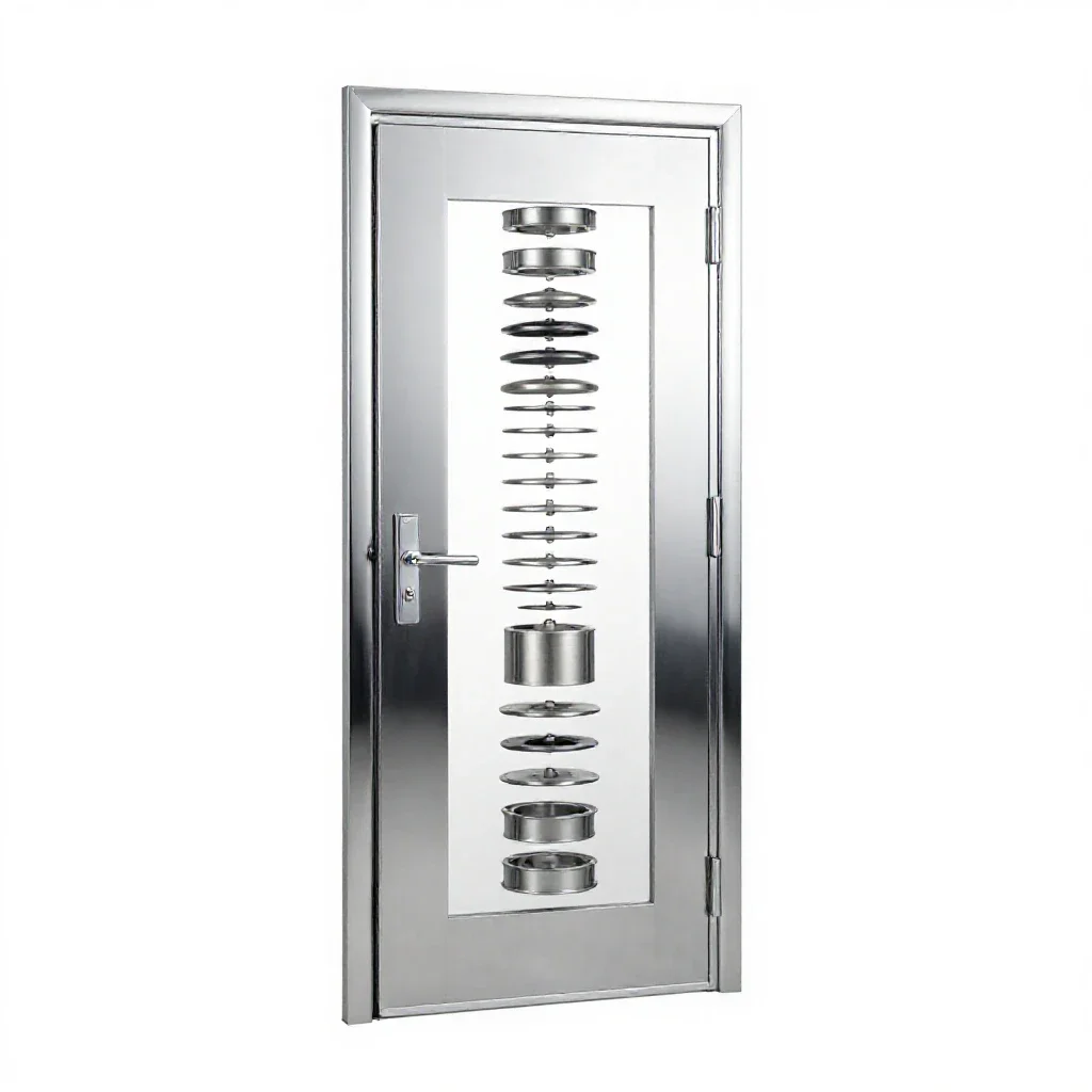 Fire door isolated on a white background