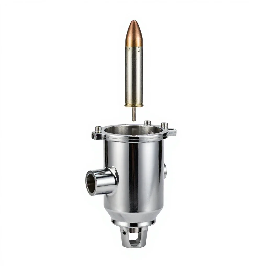 Firing chamber isolated on a white background