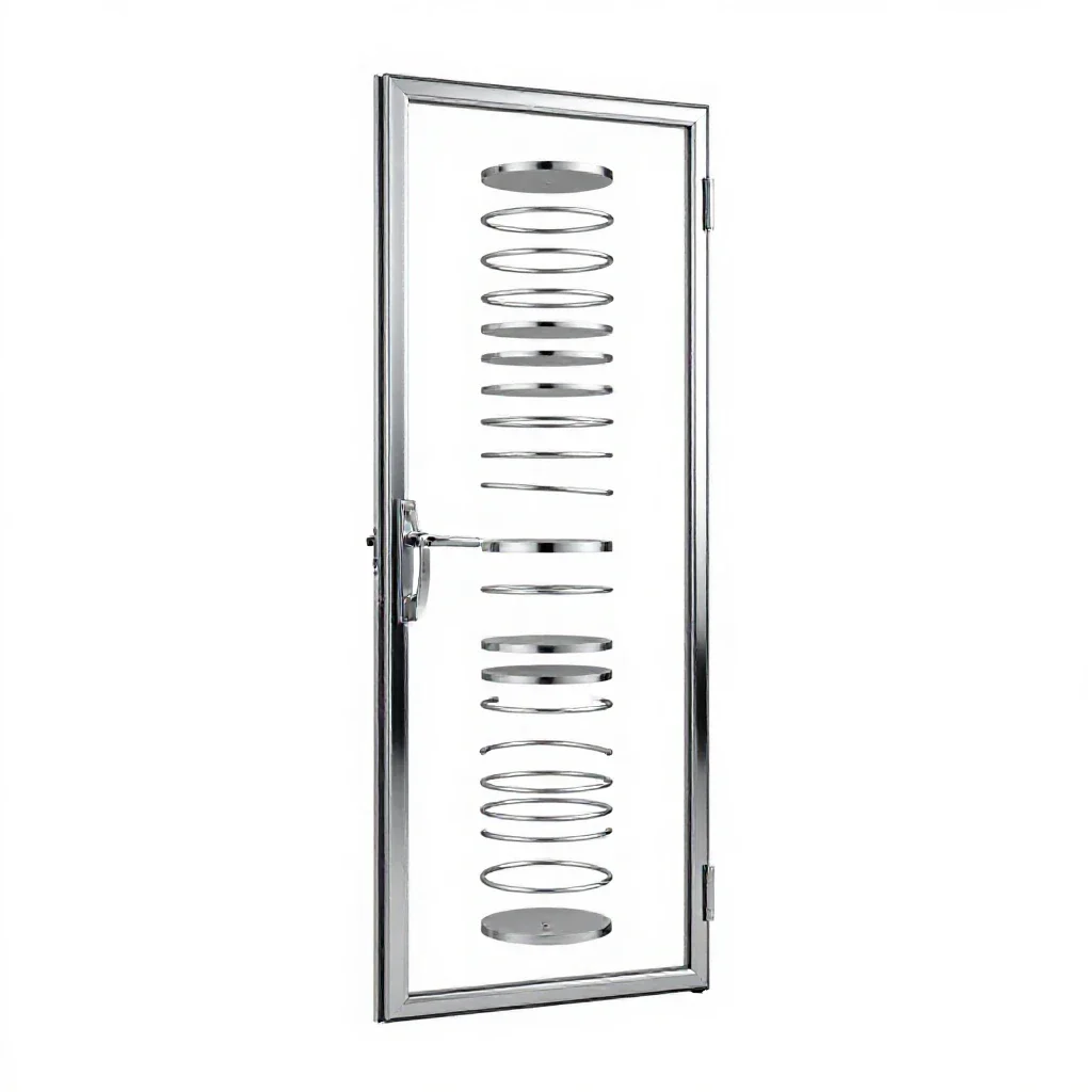Folding door isolated on a white background