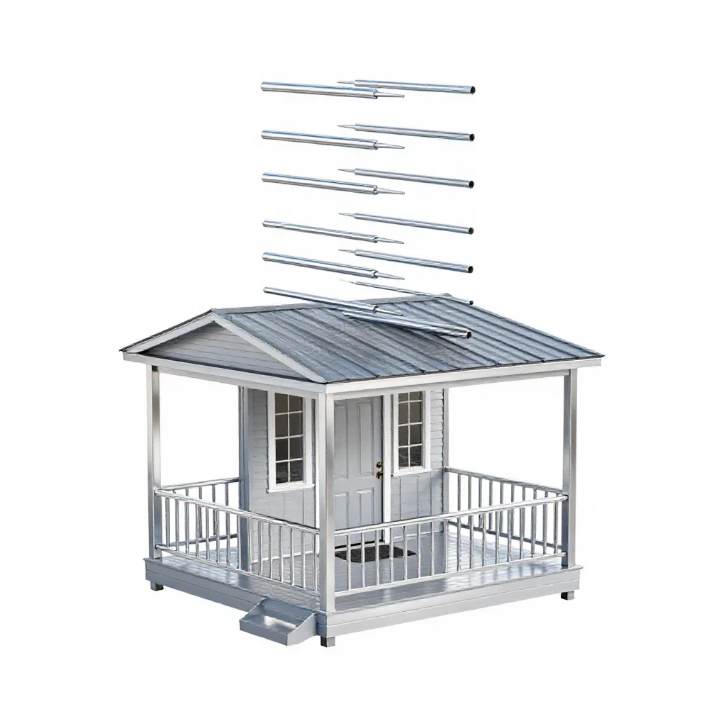 Front porch isolated on a white background