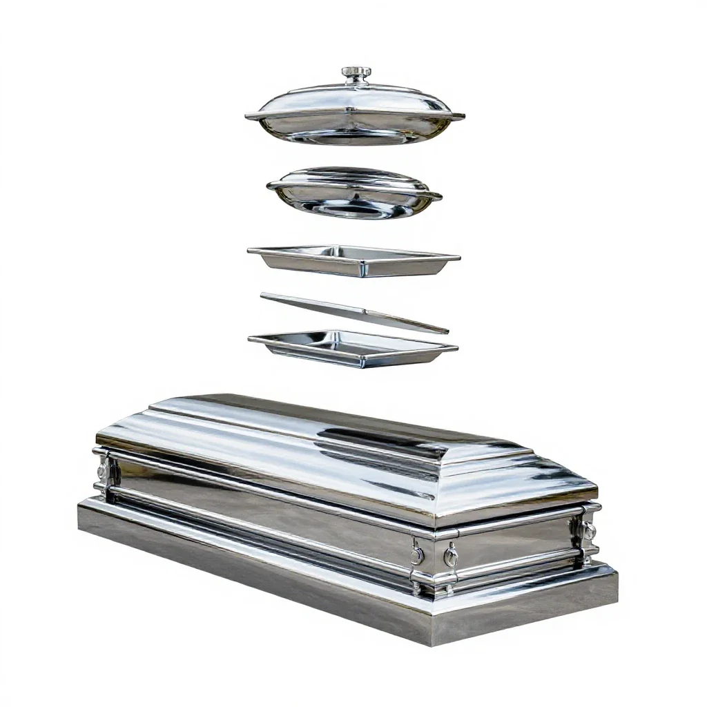 Funeral home isolated on a white background