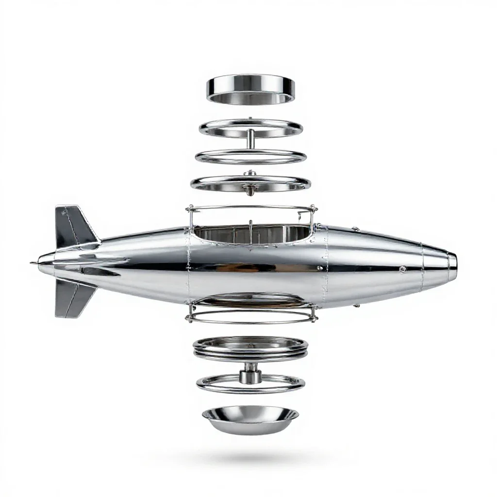 Fuselage isolated on a white background