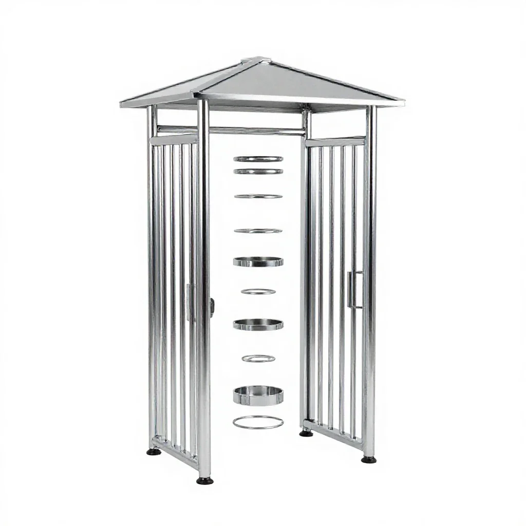 Gatehouse isolated on a white background