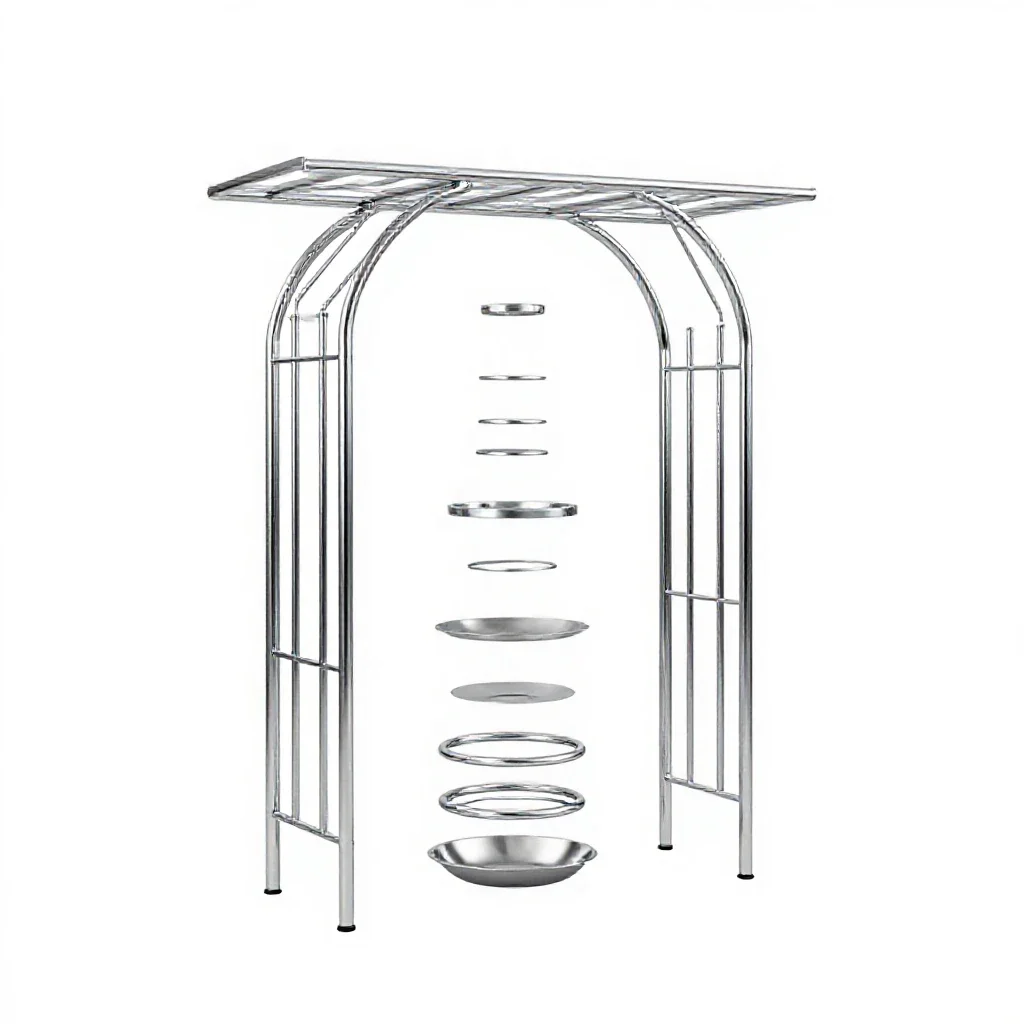 Grape arbor isolated on a white background