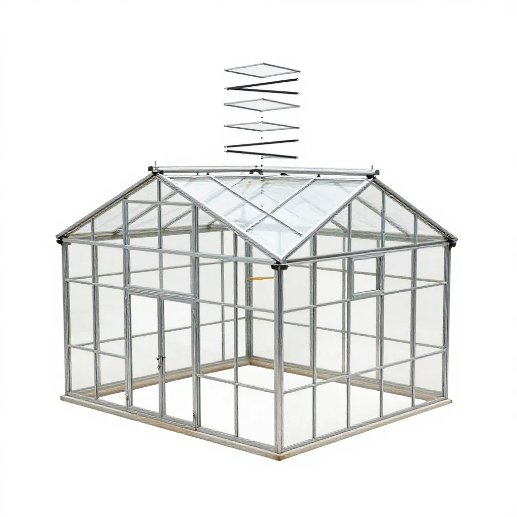 Greenhouse isolated on a white background
