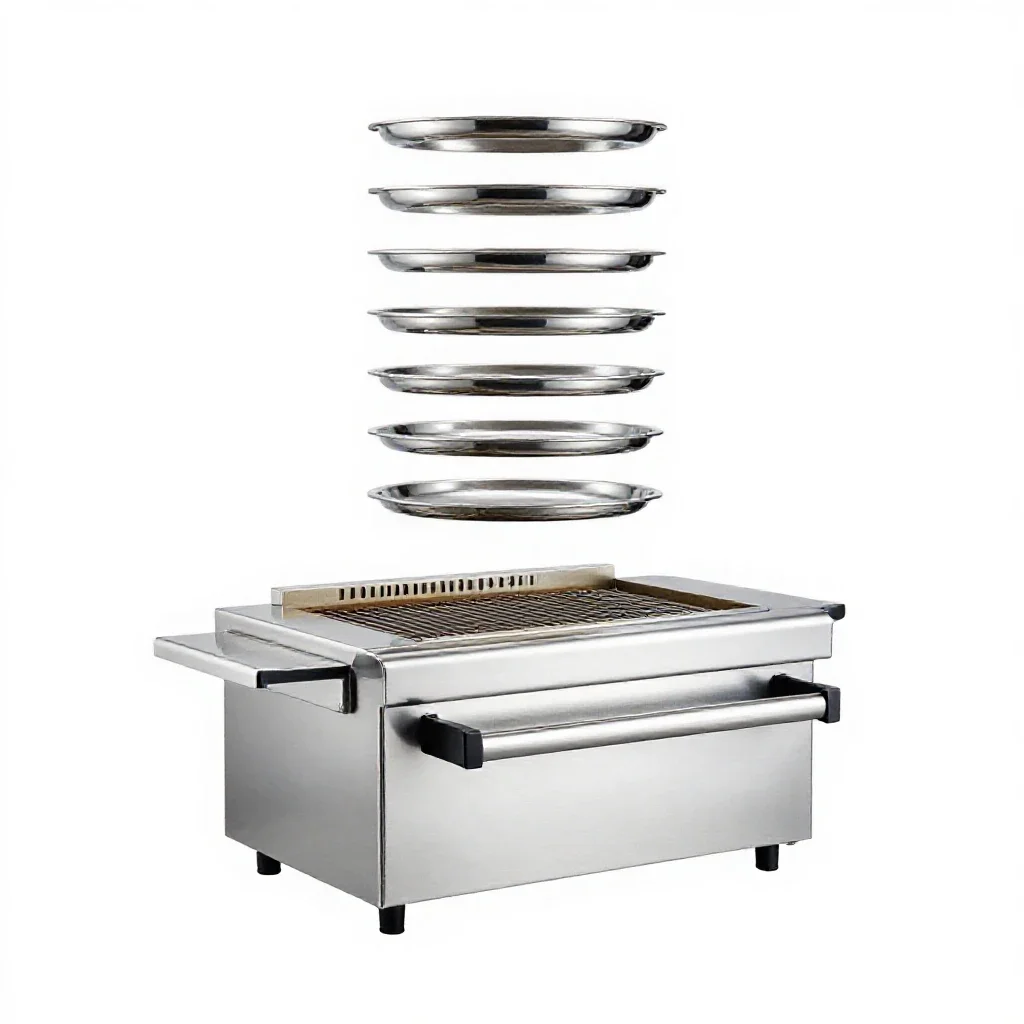 Grillroom isolated on a white background