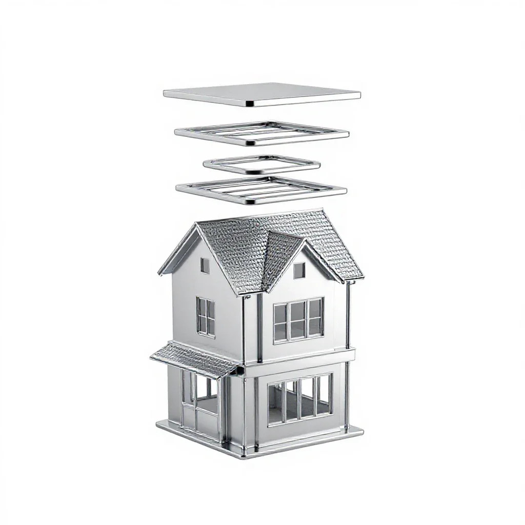 Guesthouse isolated on a white background