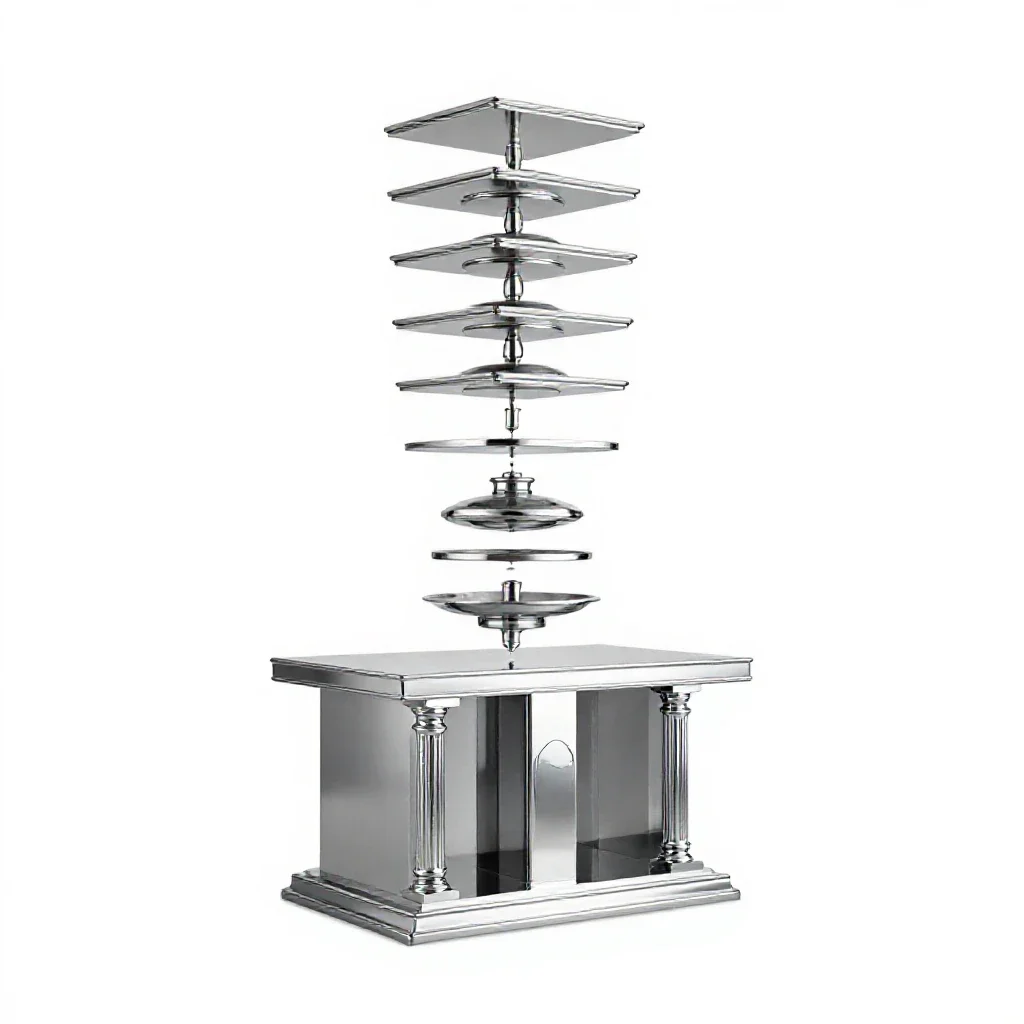 High altar isolated on a white background