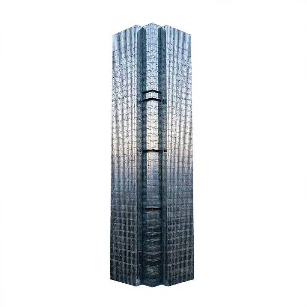 High-rise isolated on a white background